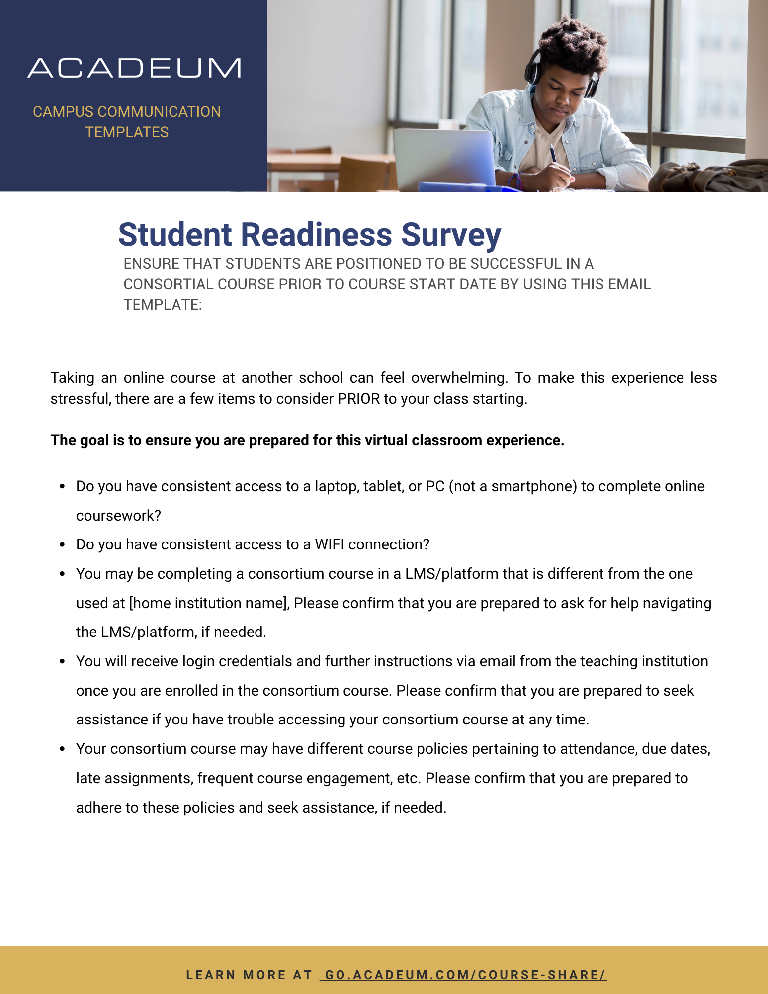 Sample Student Communication - Student Readiness Survey (Rebranded).png